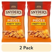 (2 pack) Snyder's of Hanover Cheddar Cheese Flavored Pretzel Pieces, 18 oz