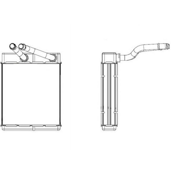 Front Heater Core - Compatible with 1997 - 2002 Ford Expedition Sport Utility 1998 1999 2000 2001