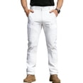 thumbnail image 1 of SBYOJLPB Mens Cargo Pants with Multiple Reinforced Pockets and Durable Construction for Outdoor Practical Solid Color Long Pants, 1 of 5