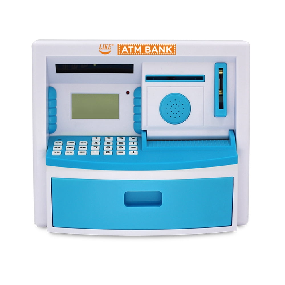 Electronic ATM Bank Toy Multifunctional Money Saving Box with Voice