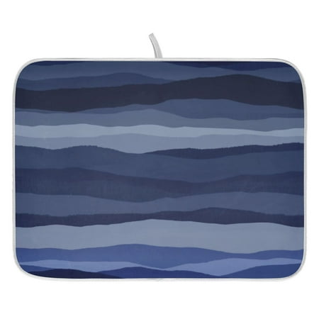 

Abstract Landscape Pattern Dish Drying Mat for Kitchen Quick Drying Absorbent Soft Durable 18 x 24