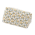 thumbnail image 4 of Unique Bargains 1Pc Women Portable Little Flower Pattern Storage Makeup Bag Yellow, 4 of 4