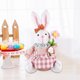 thumbnail image 1 of Decoración de conejitos de Pascua ¡Craft de juguetes de animales decorativos, favores de fiesta, adornos de conejos, estatua de conejos para el Rosa, 1 of 8