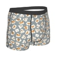thumbnail image 4 of Uemuo White Popcorn Pattern Men's Boxer Briefs,Trunk Anti-Chafing,Comfortable, Durable, and Stylish Underwear-Small, 4 of 9