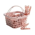 thumbnail image 3 of BSJJY 30Pcs Colorful Plastic Clothespins with Basket, Clothes Pins with Springs Clothes Drying Line Pegs, Heavy Duty Laundry Clothes Pins, Rust Resistant for Line Drying Laundry (Pink), 3 of 6