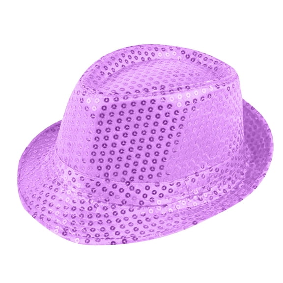Trendy Sequin Bucket Hat for Men Women Solid Color Stage Dance Flash Fashion Hat Men's Festival Jazz Hat Stage Performance Topper Hat Festival Party Hat Men's Bucket Hat Easy to Carry