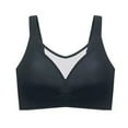 thumbnail image 2 of Roncen Women's Solid Color V-Neck Mesh Underwire-Free Backless Sexy Seamless Push-Up Bra - Daily Wear, 2 of 6