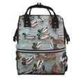 thumbnail image 1 of Disketp Mallard Ducks Swimming Mochila de Pañales de Gran Capacidad con Múltiples Bolsillos, Mochila de Viaje Multifuncional para Bebé, Unisex, Moderna y Resistente, 1 of 6