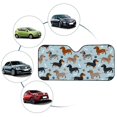 thumbnail image 5 of Xoenoiee Dachshund Paw Bone Pattern Windshield Sunshade Car Foldable UV Ray Reflector Auto Front Window Sun Shade Visor Shield Shade, Keeps Vehicle Cool, 5 of 6