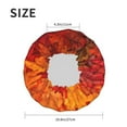 thumbnail image 6 of Kll Autumn Leaf Pattern Shower Cap & Bath Cap For Women,Reversible Oversized Waterproof Shower Caps For All Hair Lengths,Elastic Reusable Bathing Hair Cap, 6 of 9