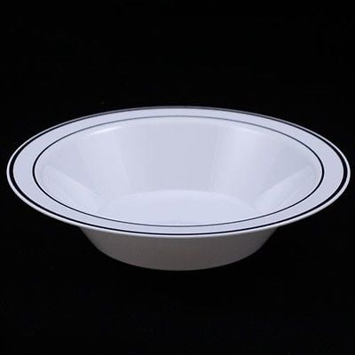 Exquisite Wedding & Party Dinnerware, Disposable Plastic Soup Bowls (14 ...