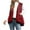 Red, variant on yuCgh Women's Casual Fashionable And Comfortable Jacket With Zipper And Hooded Casual Vest Coat with Practical Design for Layering and Style,Black L