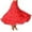 Red, variant on QHFBli Women's Cotton 5 Tiered A Line Pleated Maxi Skirt Long Boho Gypsy Dance Skirts