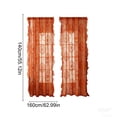 thumbnail image 2 of Orangide Lace Sheer Curtain Floral Rod Pocket Window Curtain for Living Room Bedroom Soft Sheer Voile Drapes Home Decor Light Filtering, 2 of 6