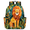 Blue, variant on Sugar Skulls Flowers Backpack for Adults, Breathable Adjustable Strap Casual Daypack, Lightweight Halloween Work Laptop Backpack