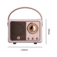 thumbnail image 4 of Bocina Bluetooth Portátil Altavoz retro compatible con Bluetooth Subwoofer clásico Decoración Mini altavoces Likrtyny Para estrenar, 4 of 7