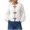 White, variant on Women's Round Neck Toggle Button Knit Cardigan,Casual Long Sleeve Cropped Outerwear ,Women's S-XL