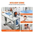 thumbnail image 4 of VEVOR Industrial Lockstitch Sewing Machine Lockstitch 550W Servo Motor and Table Stand, 4 of 9