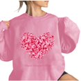 thumbnail image 4 of Xixinqiwan Women Valentine's Day Sweatshirt,Womens Cute Leopard Love Heart Valentines Shirt Gift Teacher Valentine Sweatshirt, 4 of 4