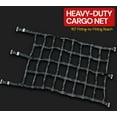 thumbnail image 4 of 4 Pack 42"x82" Heavy Duty Small Cargo Net for Pickup Truck with Cam Buckle & E-Track Fittings,8" by 8" Holes, Truck Bed Cargo Netting for Enclosed Trailers - E Track Accessories, 4 of 12