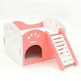 thumbnail image 2 of Hamster House Toy Plastic Small Pet Sleeping House Hamster Playhouse with Ladder, 2 of 10