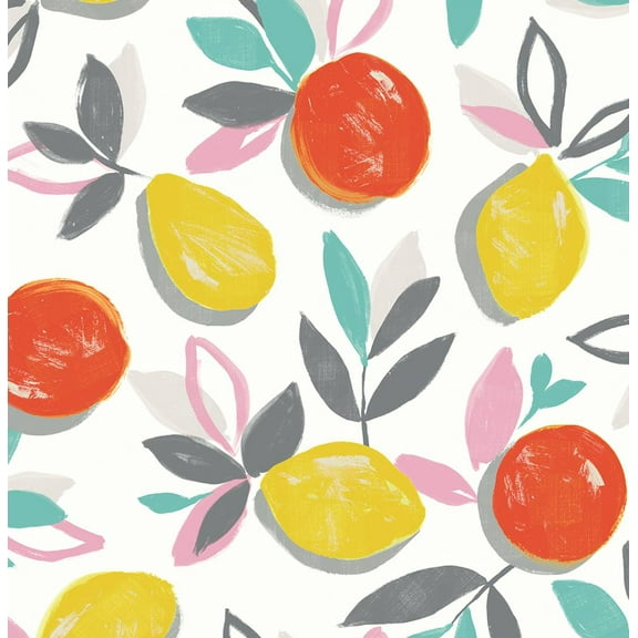 NextWall Tropicana Fruit Toss Peel and Stick Wallpaper