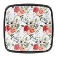 thumbnail image 1 of 4 Pcs Square Cabinet Handle Cupboard Knob Drawer Pulls Handle Red Pink Rose Floral Drawer Knobs with Screws Furniture Decoration, 1 of 7