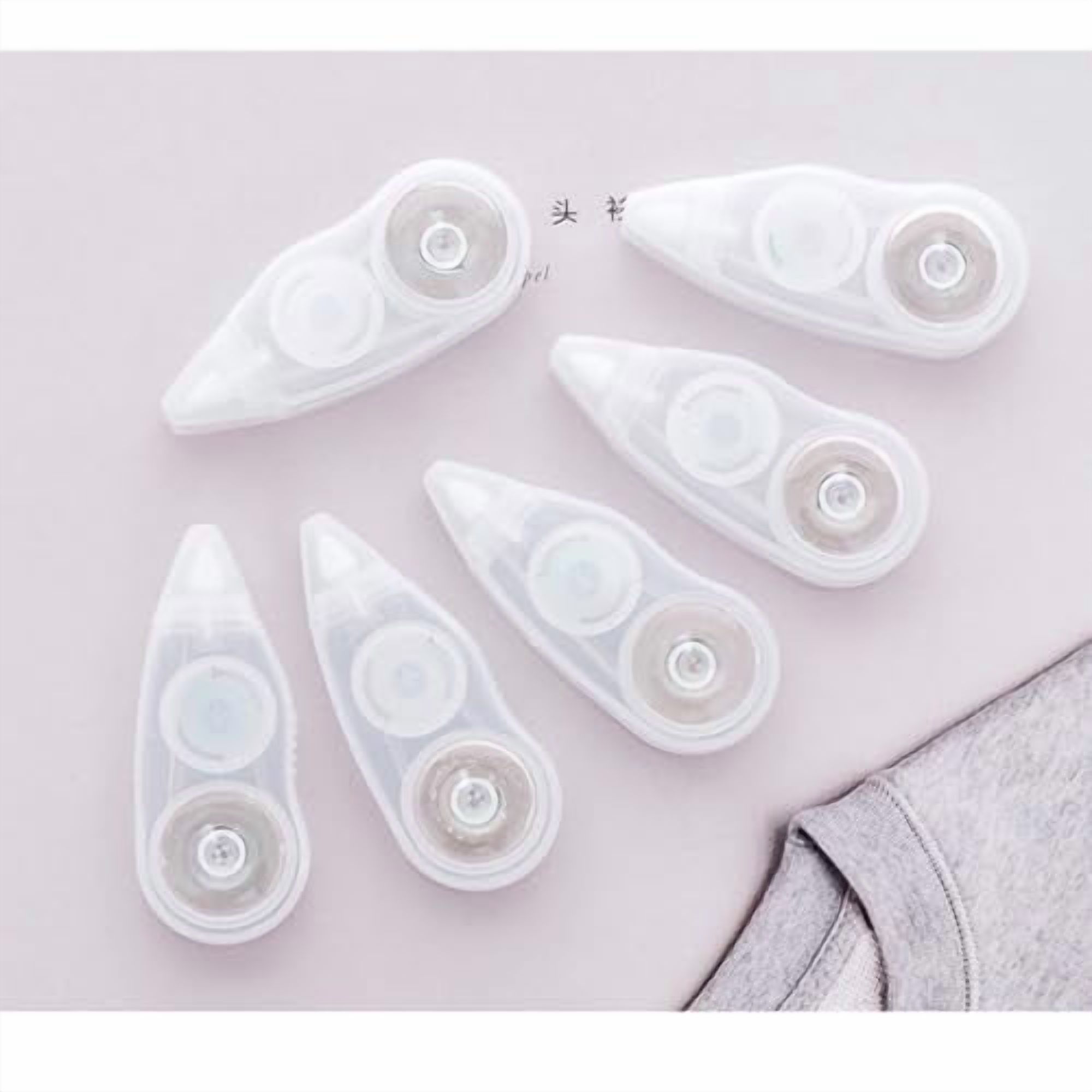 EXCEART 30 Pcs White Gaffers Tape Correction Tape White Out Correction Pens Tape Eraser White Out Tape Wipe Out Tape White Gaffer Tape White Out Correcting Tape Dot Tape Mini Milk Office