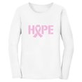 thumbnail image 1 of Tstars Womens Breast Cancer Awareness Shirts Hope Pink Ribbon Cancer Support Ribbon Apparel for Women Long Sleeve Graphic T Shirt, 1 of 5