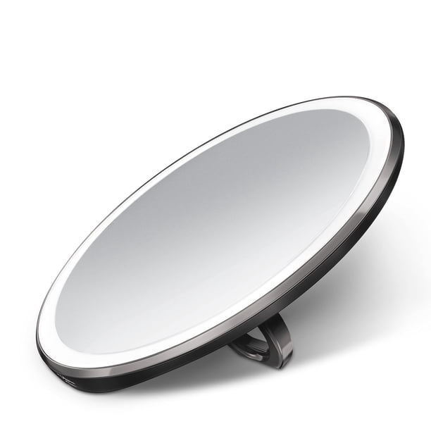 Maquillaje compacto con sensor Mirror Simplehuman, iluminado, negro