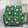 thumbnail image 2 of HELLHERO Santa Claus Print Couch Cover 1 Seat Sofa Recliner Set Snowman Snowflake Print Recliner Slip Covers for Lazyboy Recliners Decorative Reclining Furniture Protectors for Christmas, 2 of 8