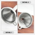 thumbnail image 3 of unbranded Embudo Metálico Para Cocina Resistente Y Fácil De Limpiar Con Colgante Plateado, 3 of 8