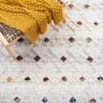 thumbnail image 6 of SAFAVIEH Marrakesh Boyce Diamond Polyester Area Rug, Grey/Light Grey, 8' x 10', 6 of 8
