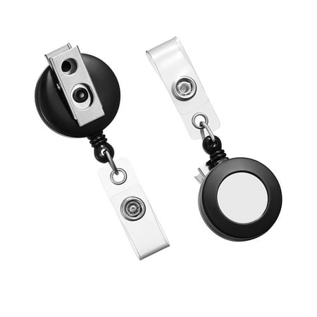 UPC: 0718103122320 | Staples Badge Reels 33  Retractable Cord Length Metal Black 5/Pack (37860) ST37860/37860