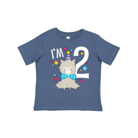 

Inktastic I m Two- Cute Llama Second Birthday Boys or Girls Toddler T-Shirt