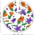 thumbnail image 5 of GZHJMY Christmas Tree Skirt, 36" Xmas Tree Skirts Flowers in Stained Glass Style Christmas Tree Mat for Christmas Holiday Party Ornaments, 5 of 5