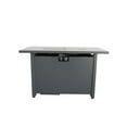 thumbnail image 5 of Miekor Furniture 25" H x 42" W Steel Outdoor Fire Pit Table with Lid (Black) 03671, 5 of 5