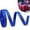 H, variant on National Day Patriotic Ribbon, Star-Spangled independence Day Ribbon with Text Print, Double-Sided Decorationsative Streamer for 4th of July Party