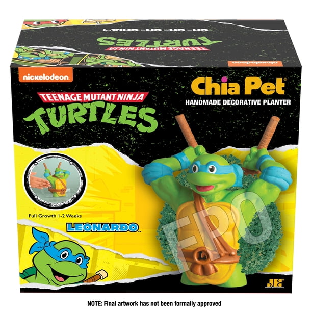 Teenage Mutant Ninja Turtles Leonardo Chia Pet Handmade Decorative