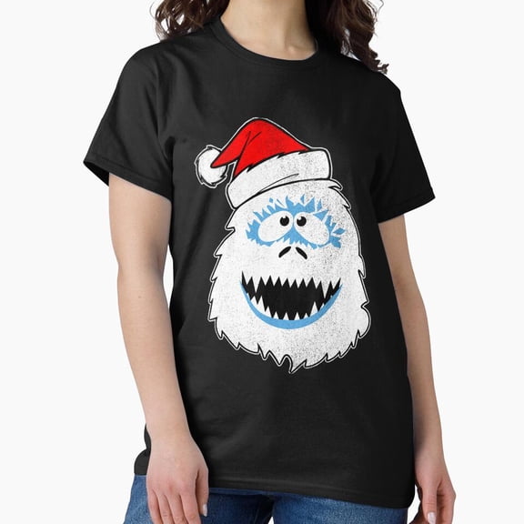 Abominable Snowman Yeti Retro Winter Holiday Creature Art Unisex T-Shirt, up to size 5XL