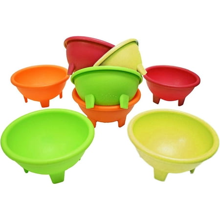 

Set of 8 Multi Color Black Duck Brand 4.5 Diameter Salsa Bowls - Serving Bowls - Dipping Bowls