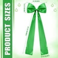 thumbnail image 2 of Guvpev 5FT Large Satin Christmas Bows - Giant Green Xmas Bows for Christmas Tree Topper, Wreaths, Wal, Mantel, Front Door, Porch & Wedding Decorations, Indoor & Outdoor Holiday Christmas Decorations, 2 of 12