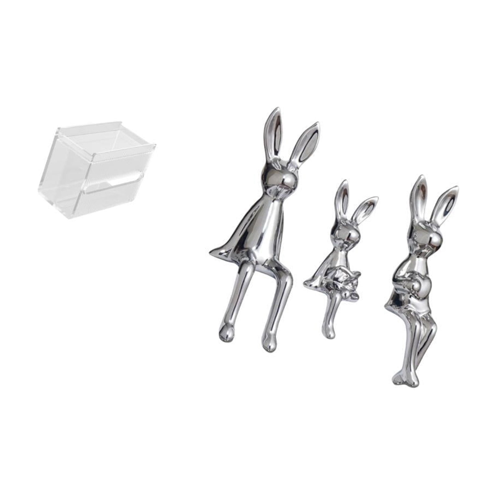 Fiocias Tissue Case Wall Mounted Toilet Paper Storage Box Acrylic Toilet Tissue Towel Holder Figurine Sculpture Sitting Statue Ornament Stable Acrylic Suitabl