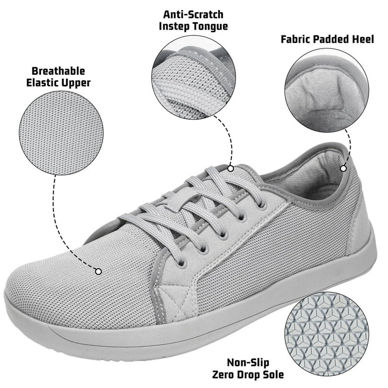 Barefoot Shoes Wide Toe Box Zero Drop Sole Knit Upper ASITVO Wide Women main image 2