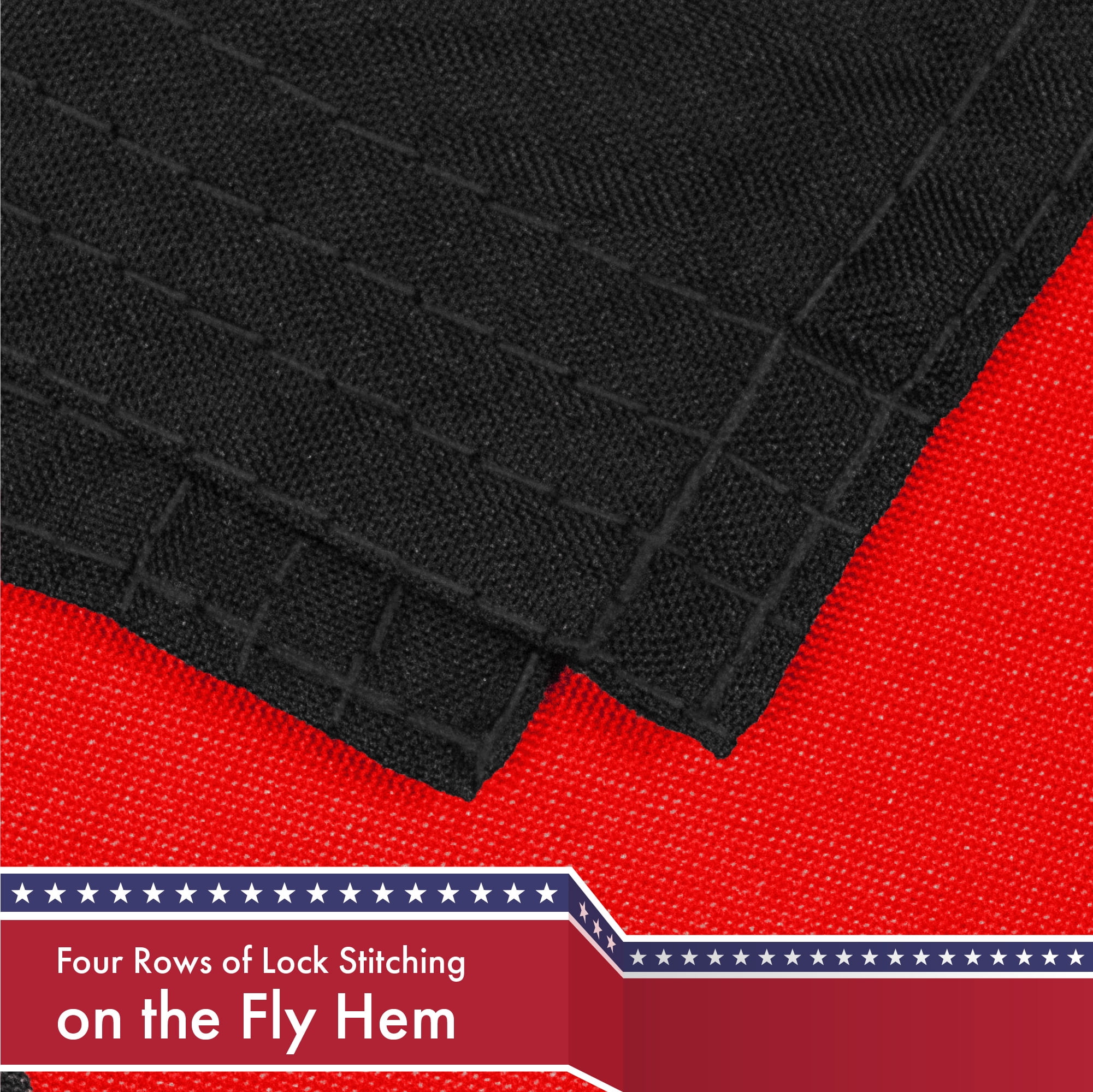 G128 Combo Pack: USA American Flag 3x5 Ft 150D Printed Stars & Thin Red Line Flag 3x5 Ft 150D Printed