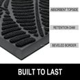thumbnail image 3 of Buganda Waterproof Doormat, Non Slip Absorbent Rubber Door Mat for Outdoor and Indoor, Low Profile Dirt Trapper Front Door Rug, 30"x17",Black, 3 of 7