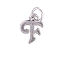 thumbnail image 1 of Sterling Silver 16" 1mm Box Chain Scrolled Letter F Pendant Necklace, 1 of 2
