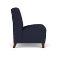 thumbnail image 2 of Siena Lounge Reception Armless Guest Chair / Walnut Wood Legs / Navy Blue, 2 of 5