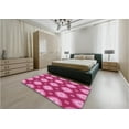 thumbnail image 5 of Ahgly Company Machine Washable Indoor Rectangle Transitional Raspberry Red Area Rugs, 8' x 12', 5 of 7