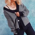 thumbnail image 6 of Aoochasliy Womens Sweaters Clothes Pullover Cardigan V-Neck Long Sleeve Autumn Cardigan Blouse Button Pullver Tops, 6 of 6